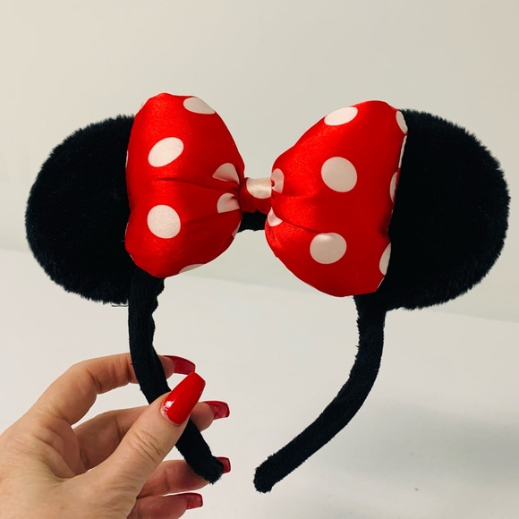 Authentic Disney Minnie and Mickey Mouse 2 dolls. Plus Minnie headband.Adorable. - Picture 5 of 8